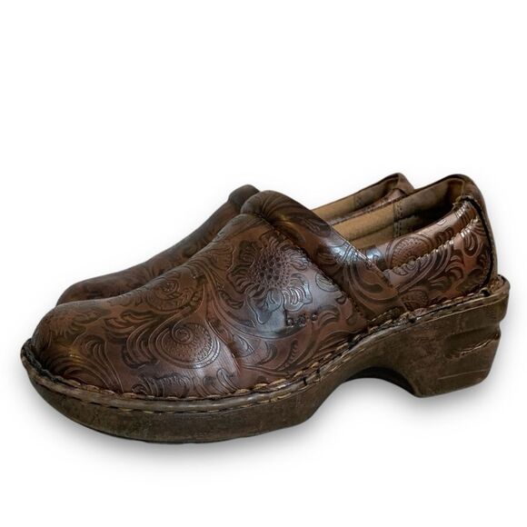 b.o.c. Born Peggy Brown boho Paisley Slip on Clog Shoes Women’s size 7.5 - Picture 8 of 13